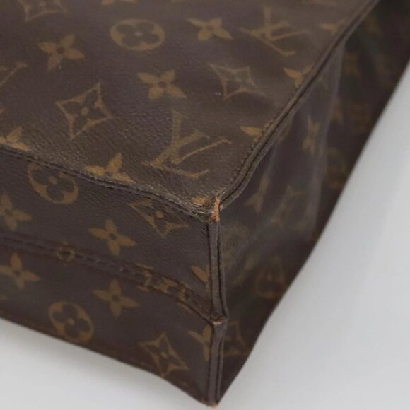 LOUIS VUITTON Monogram Sac Plat Hand Bag M51140 LV Auth 140069 - Picture 5 of 16